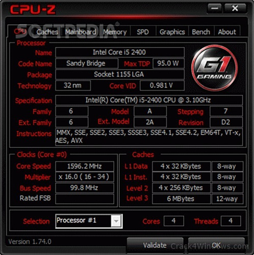 Imagem 4 de 5 de Processador 1155 Intel Core I5 2400 3.10ghz Oem