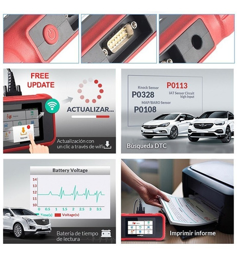 Scanner Automotriz Launch X431 Crp123e Obd2 Airbag Abs