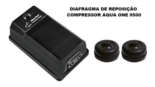 Imagem 3 de 3 de Diafragma De Reposição Do Compressor Aqua One 9500 - 2 Peças