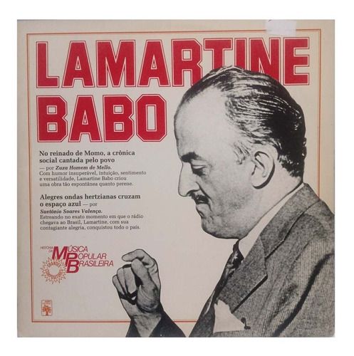 Lp Lamartine Babo - História Da Música Popular Brasileira