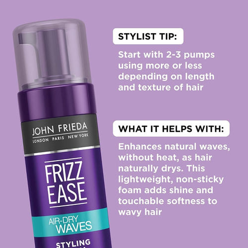 John Frieda Frizz Ease Dream Curls, Espuma Estilizar Cabello