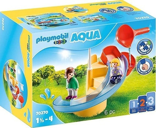 Bloques Para Armar Playmobil Aqua Tobogán Acuático 123 6