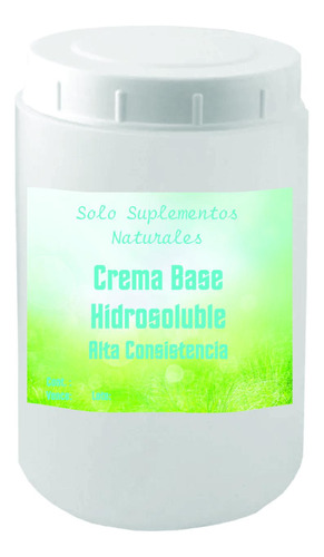 Crema Base Hidrosoluble Neutra S/olor Alta Consistencia 5kg 