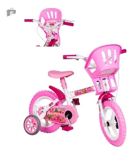 Bicicleta Princesinha Bike Menina Criança 3 A 5 Anos Aro 12
