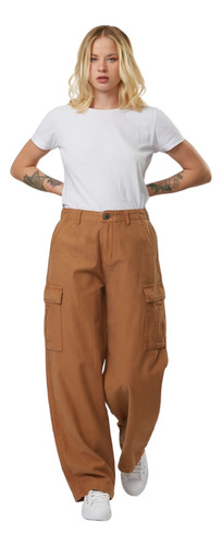 Pantalon Cargo Ufo Becca Marron