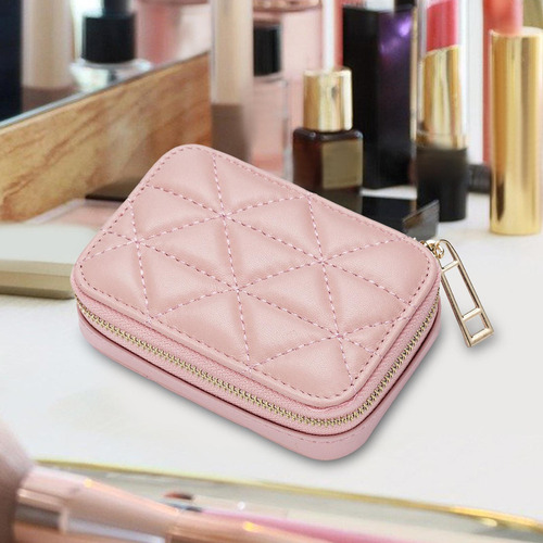 Y Estuche Para Lápiz Labial Con Espejo Portátil Para Bolso