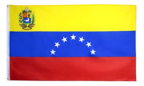 Bandera Venezuela De 7 Estrellas 1954 Con Ojales De Latón,