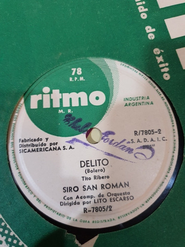 Disco De Pasta-lote De 5 Discos-los Temas En Las Fotos-090 (Usado)