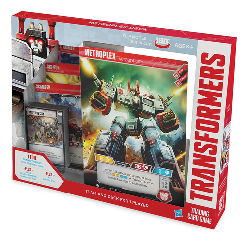 Deck Transformers Tcg Metroplex 44 Tarjetas Titan Y Personaj
