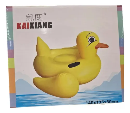 Flotador Para Piscina Pato Inflable Grande 140 X 135 Cm