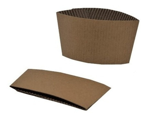 Imagen 3 de 5 de Vasos De Polipapel Blancos + Collarin 8 Oz X 50un