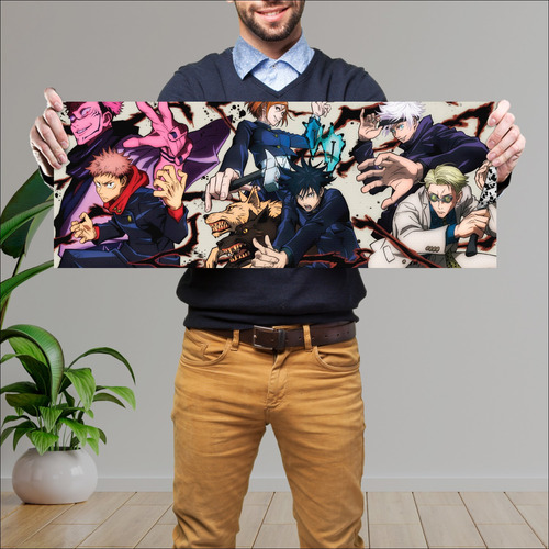 Cuadro Grande 30x80 Cm Horizontal Hechiceros Versus Sukuna