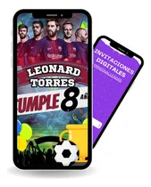 Comprar Invitación De Cumpleaños Messi - Animada Video Full Hd