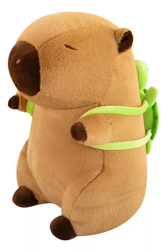 Um personagem de desenho animado de capivara com fundo branco