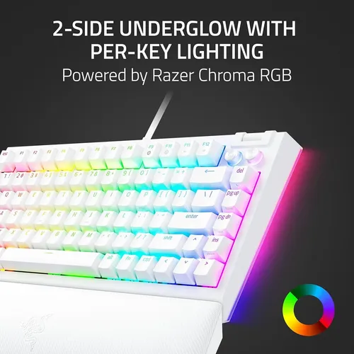 Teclado Mecanico Para Juegos Razer Blackwidow V4 75%: Diseñ