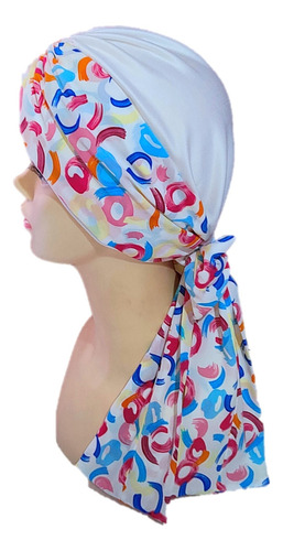 Turbante Para Mujer Gorro Algodón /banda De Shifon-mascada Color Multi