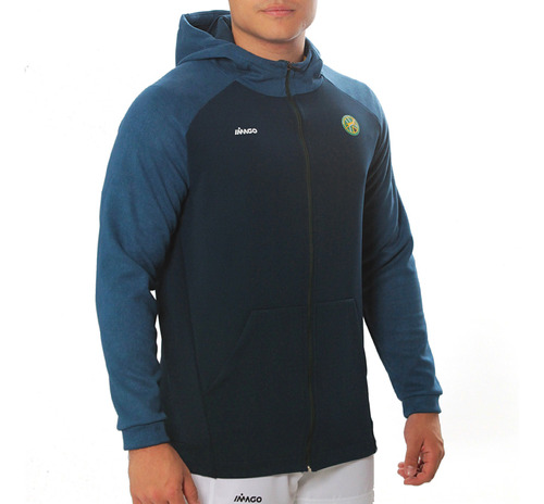 Campera Deportiva Invierno Bolsillos Y Capucha / Xs Al 4xl