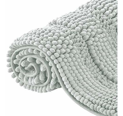 Chun Yi Bathroom Rugs Chenille Soft Striped Plush Bath Mat N