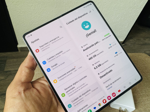 Samsung Galaxy Z Fold 5 512gb Sm-f946b Libre Telcel Movi Att Buen Estado Icy Blue (Usado)