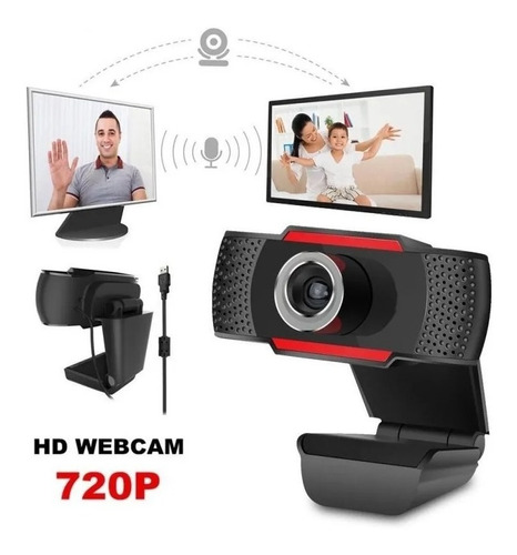 Webcam Full Hd 720p Usb Mini Com Microfone Para Computador 