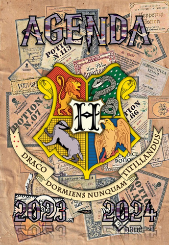 Agenda Harry Potter 2023-2024. (ppt Y Pdf) Editable.