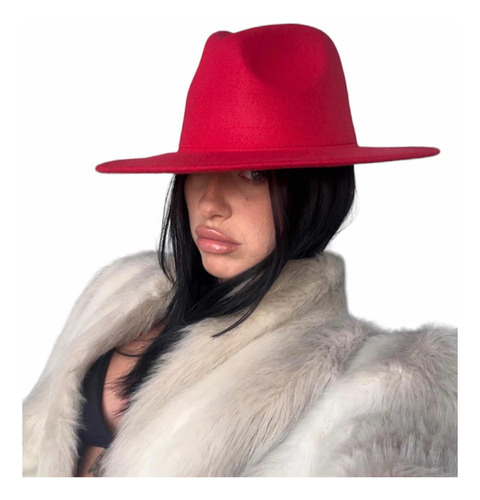 Sombrero De Paño Rojo