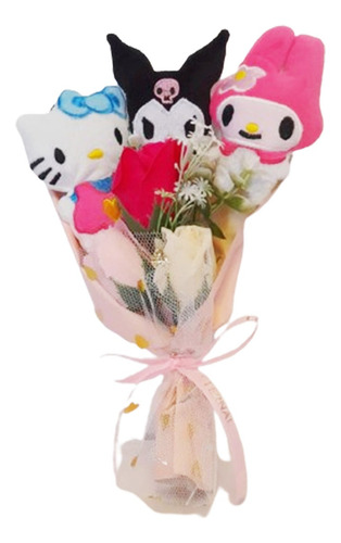 Ramo De Peluche Hello Kitty Kuromi Regalo Amor 14 Febrero