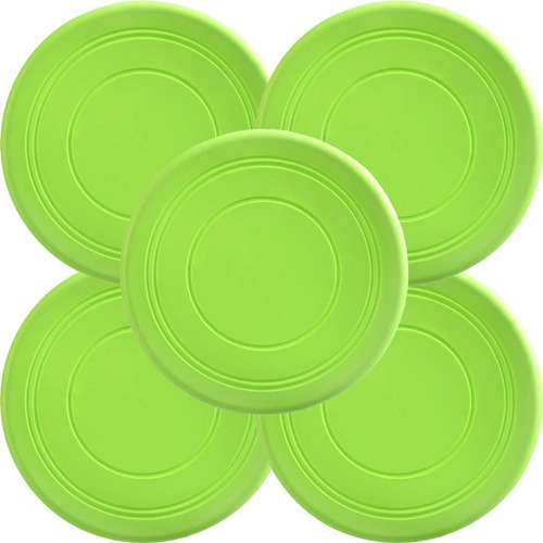 Frisbee De Alta Flexibilidad, Mxygn-005, 5 Pzas, Discos Vola Color Verde