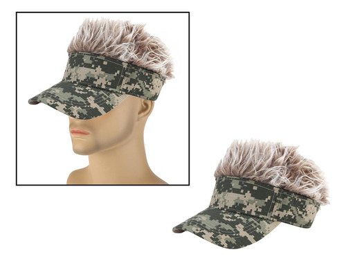 Gorra De De Visera Ajustable Unisex Con Pelo Falso De Moda