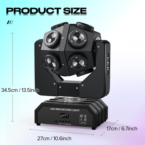 Luz Dj Cañones Luces Beam Cabeza Movil Led Arnet Dmx 150w U'king