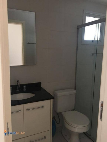 Apartamento No Brooklin, Ao Lado Da Berrini, 75m De Area Útil, 2 Dormitórios E 2 Vagas De Garagem - Ap3324