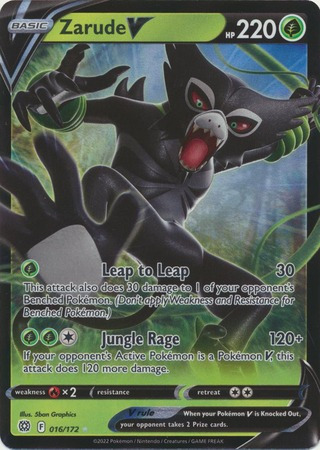 Pokemon Tcg: Zarude V - 016/172 Brilliant Stars (ultra Rare) (Usado)