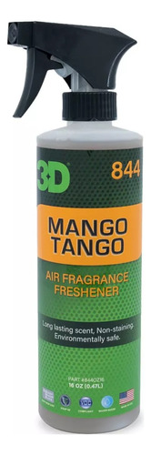 3d Aromatizante Larga Duracion Olor Mango Tango 473 Ml Color Naranja claro