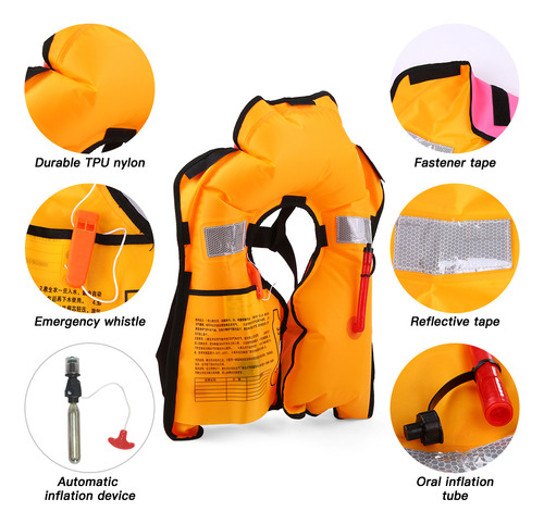 Chaqueta De Supervivencia, Chaleco Salvavidas Inflable Para
