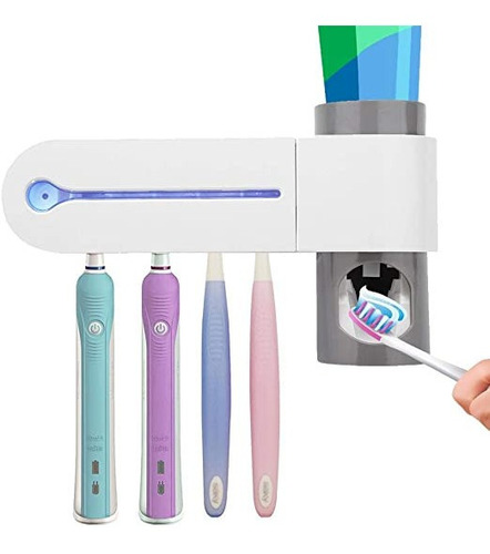 Esterilizador De Cepillo De Dientes Uv Dispensador De Pasta