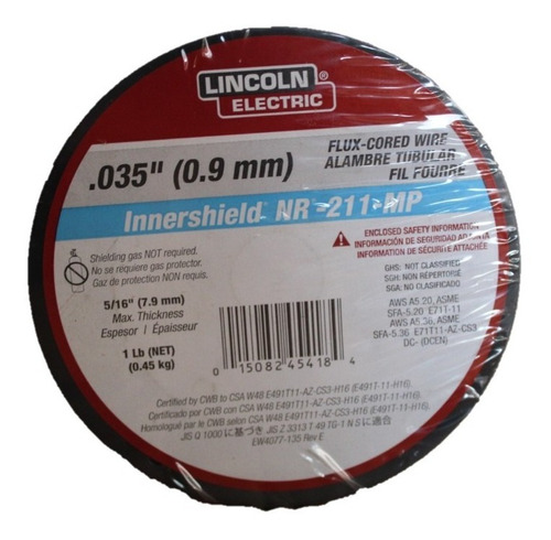 Microalambre Innershield .035   1lb - Lincoln Electric