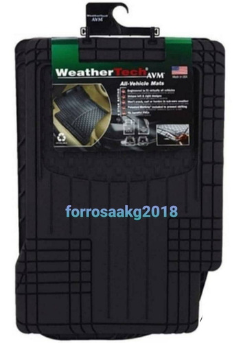 Alfombras Universales Weathertech 4 Piezas Color Negro 