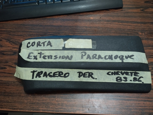 Extension Parachoque Trasero Derecho Chevette Año 83/86