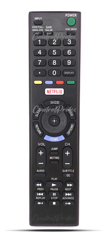 Control Remoto Smart Tv Para Sony Bravia Rmt-tx102d Netflix