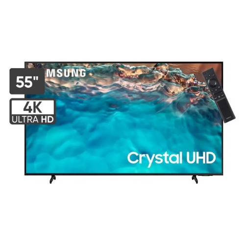 Televisor Samsung Crystal 55 Smart Tv 4k 55bu8000  Negro