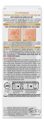 Sérum Protector Solar Invisible Fps 50 Anti Manchas Y Lineas