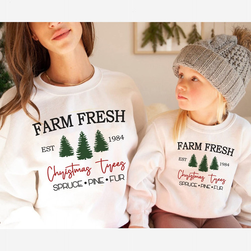 Sudadera Arbol Navidad Farm Freshs Sueter Juego Para Pareja