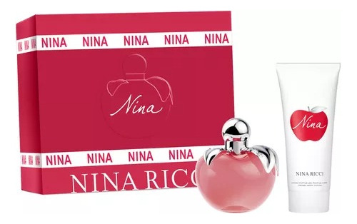 Perfume Mujer Nina Ricci Nina Edt 80ml + Body Lotion Set 