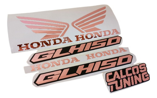 Calco Honda Glh 150 Rosa Cromado