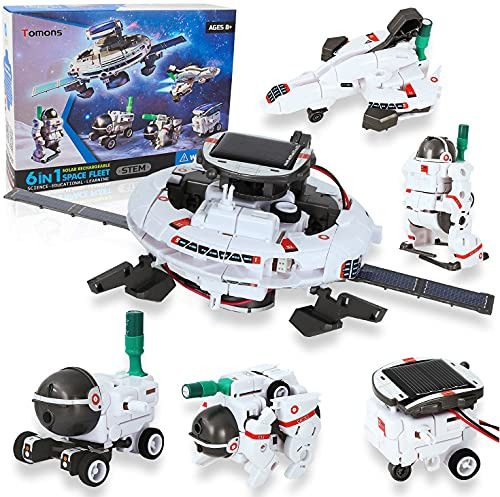 Tomons Stem Toys Kit De Robot Solar 6 En 1, Juguetes De Cons