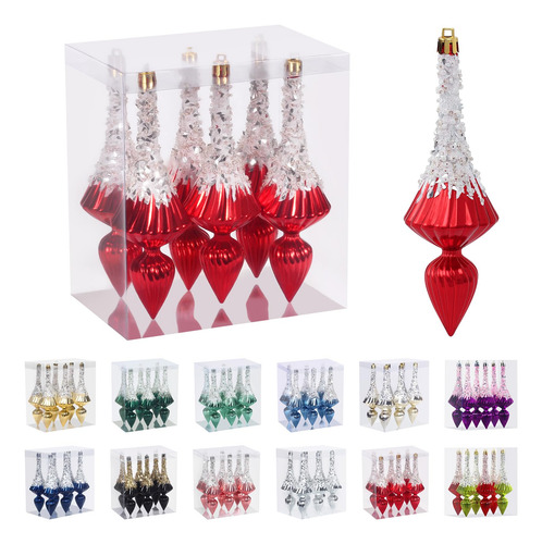 Adornos Colgantes De Navidad 6.3 Pulgadas Inastillables Y Du