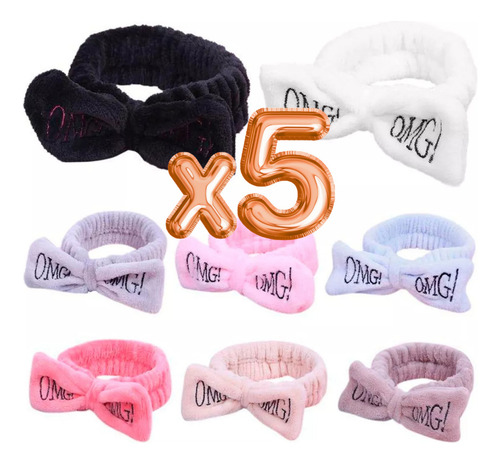 Aa 5 Banda Sujetadora Cabello Maquillaje Diadema Spa