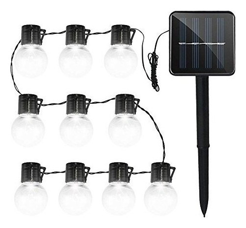 Luces De Bombilla Solar, Wonfast Impermeable 10 Led Plásti