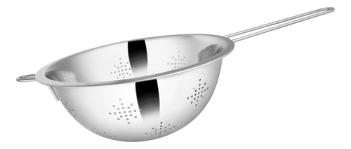 Escorredor Massa Macarrão Legumes Multiuso Inox C/ Cabo 22cm Rei Dos Térmicos