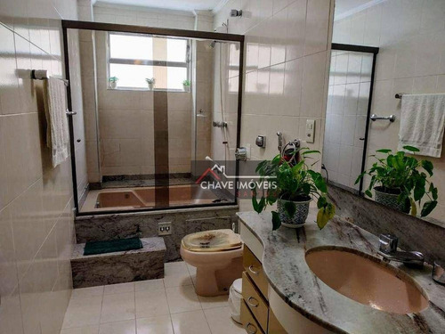 Imagem 9 de 15 de Apartamento Com 3 Dormitórios À Venda, 220 M² Por R$ 750.000 - José Menino - Santos/sp - Ap3146